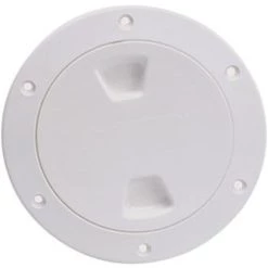 BECKSON MARINE Screw-In ABS Plastic Deck Plates, Nonskid Diamond Cross-Cut Pattern