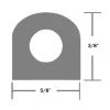 TACO MARINE Weather Seal - 3/8" x 5/8" - 10'