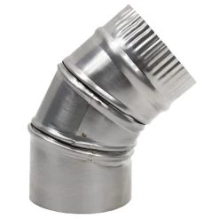 DICKINSON 45° Elbow Pipe for Solid Fuel & Diesel Heaters, 3"