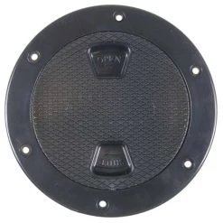 WEST MARINE 6" Screw-in Deck Plate Black