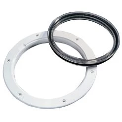 WEST MARINE Screw-in Deck Plate 6" Smooth White/Clear