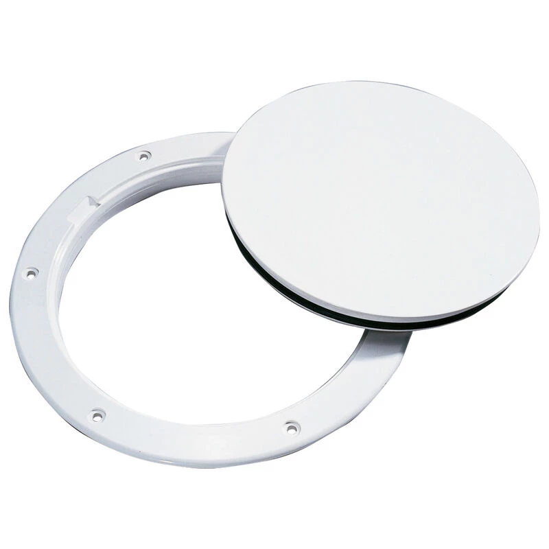 WEST MARINE Pry Out 6" Deck Plate Smooth White 3 WEST MARINE Pry Out 6" Deck Plate Smooth White