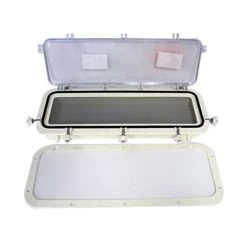 BOMAR Gray Series Rectangular Molded Portlight