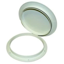 T-H MARINE 6" White Sure-Seal Pry-Out Deck Plate