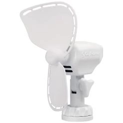 CAFRAMO Compact 2-Speed 12V DC Fan, White