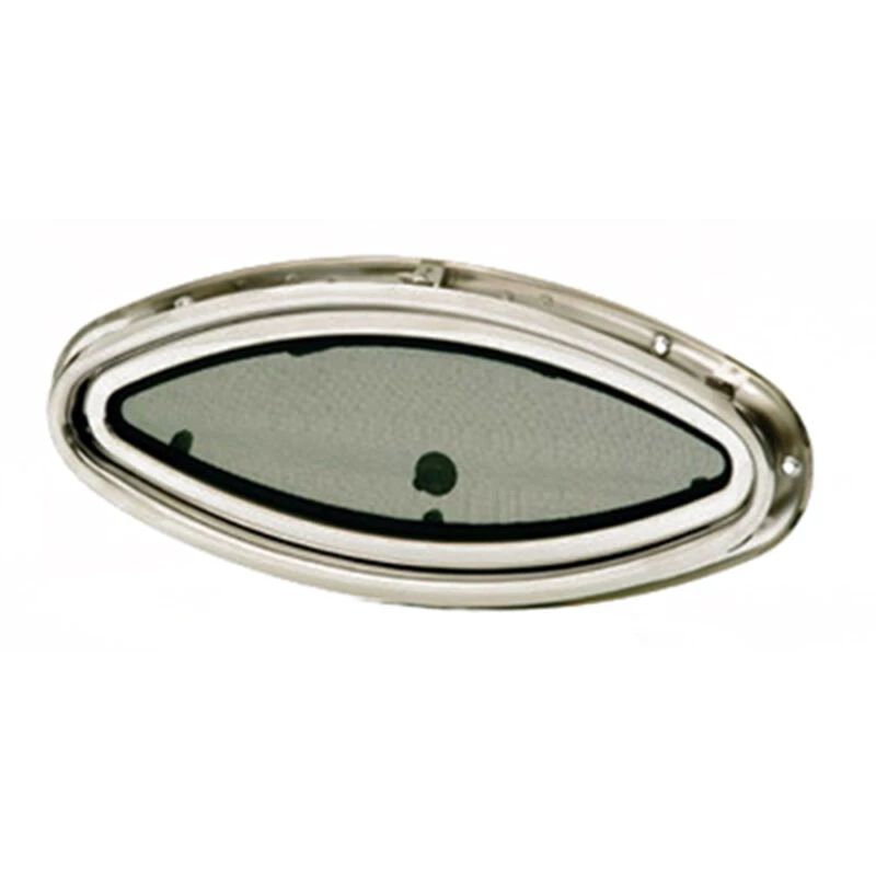 BOMAR Classic Series Elliptical Stainless Steel Portlight with Ring 3 BOMAR Classic Series Elliptical Stainless Steel Portlight with Ring